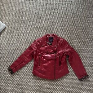 Dollhouse Cherry Leather Jacket